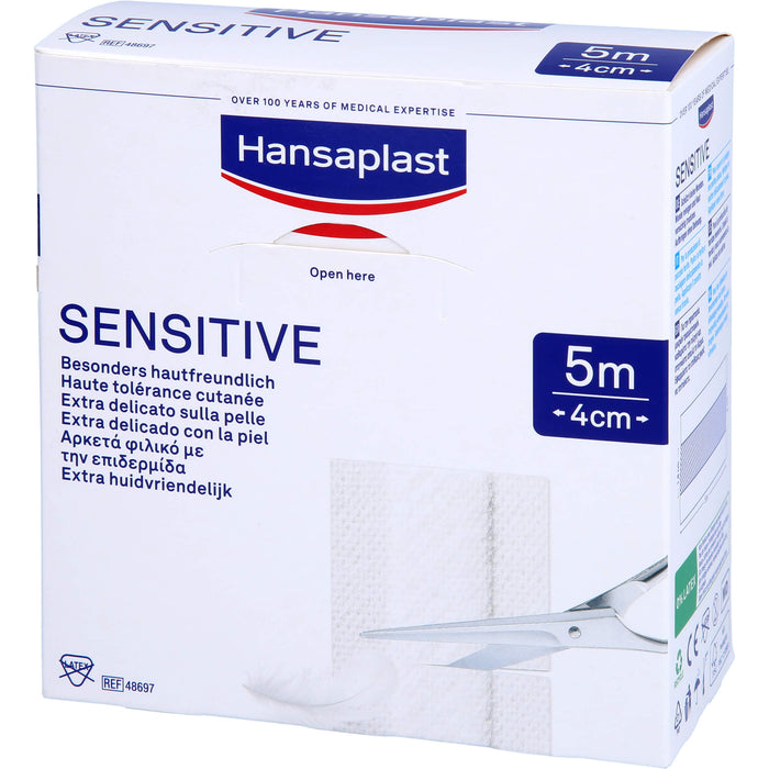 Hansaplast Sensitive Pflaster 5 m x 4 cm, 1 pc Pansement