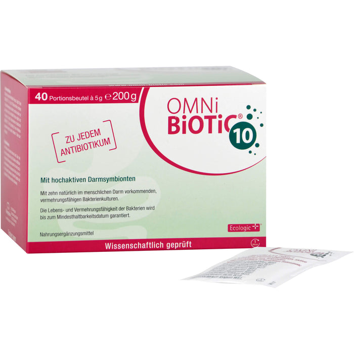 OMNi BiOTiC 10 Pulver mit hochaktiven Darmsymbionten, 40 pc Sachets