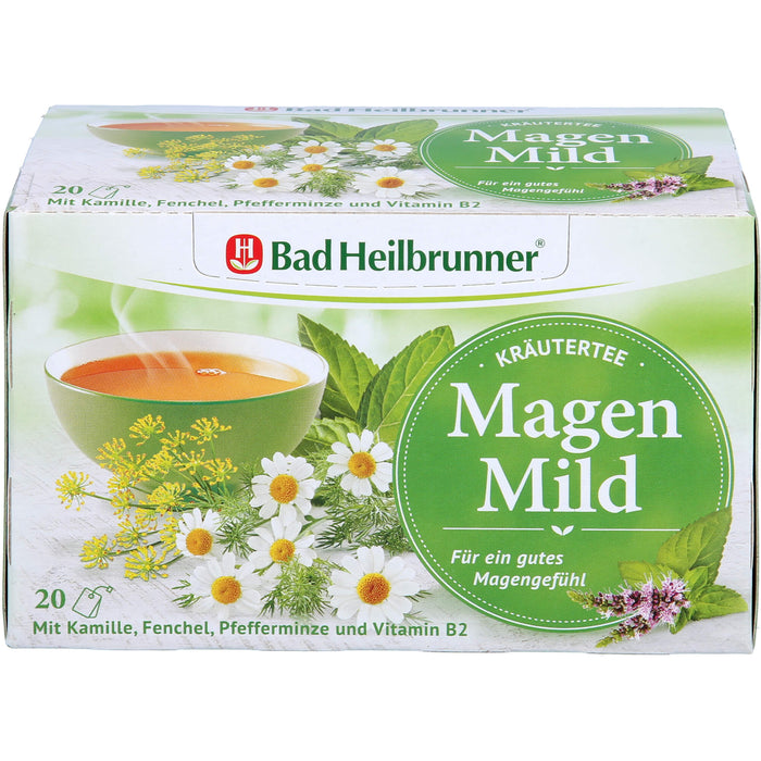 Bad Heilbrunner Wohlfühl Tee Magen Mild, 20X2.0 g FBE