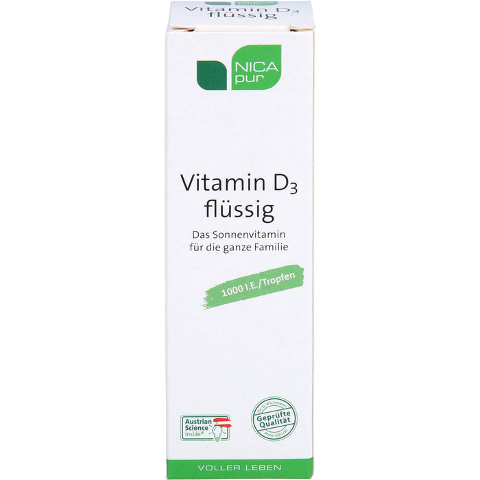 NICApur Vitamin D3 flüssig, 25 ml TRO