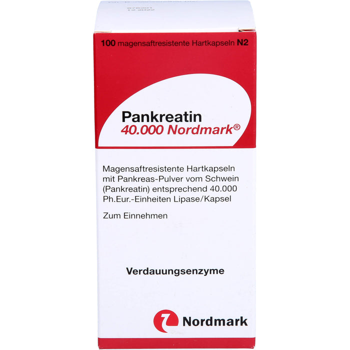 Pankreatin 40.000 Hartkapseln bei exokriner Pankreasinsuffizienz, 100 pcs. Capsules