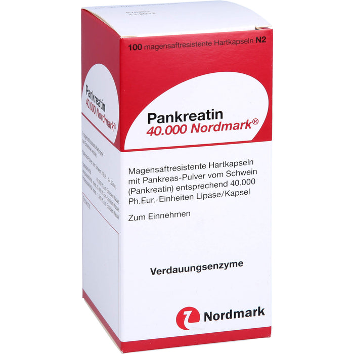 Pankreatin 40.000 Hartkapseln bei exokriner Pankreasinsuffizienz, 100 pcs. Capsules