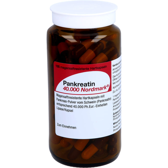 Pankreatin 40.000 Hartkapseln bei exokriner Pankreasinsuffizienz, 100 pcs. Capsules