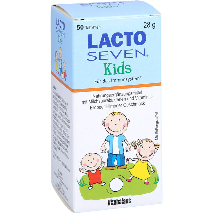 Lacto Seven Kids Kautabletten für das Immunsystem, 50 pc Tablettes