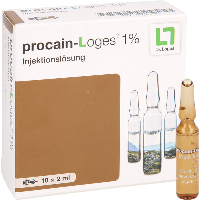 procain-Loges 1 % Injektionslösung, 10 St. Ampullen