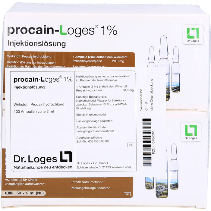 procain-Loges 1% Injektionslösung, 100 pc Ampoules