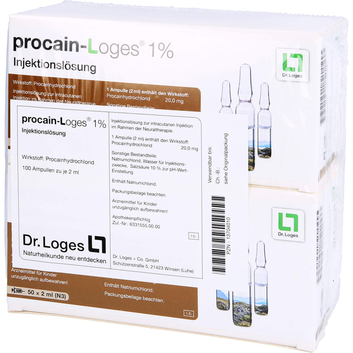 procain-Loges 1% Injektionslösung, 100 pc Ampoules