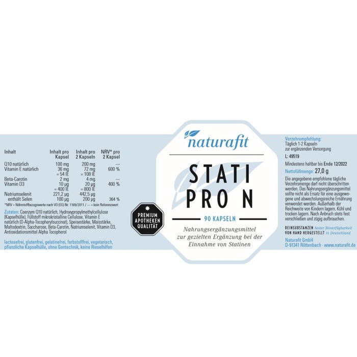 naturafit Stati Pro N Kapseln, 90 pcs. Capsules