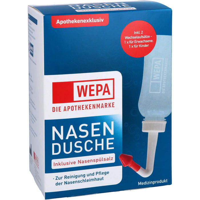 WEPA Nasendusche inklusive Nasenspülsalz, 1 pcs. Pack