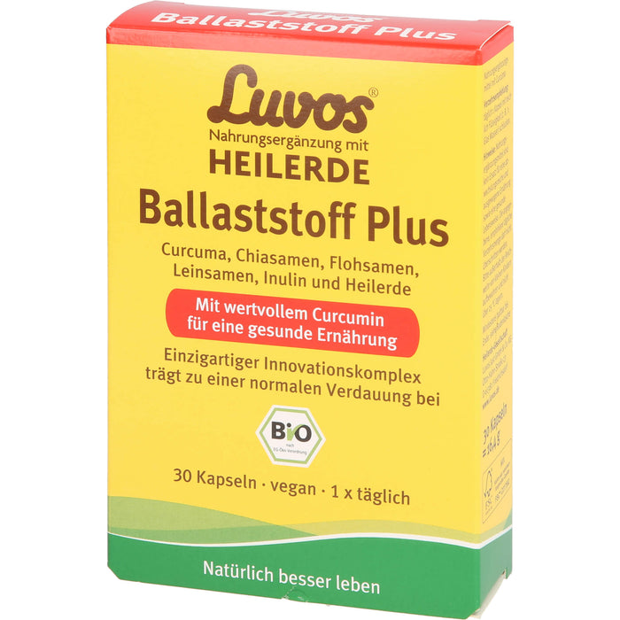 Luvos Heilerde bio Ballaststoff plus Kapseln, 30 pcs. Capsules