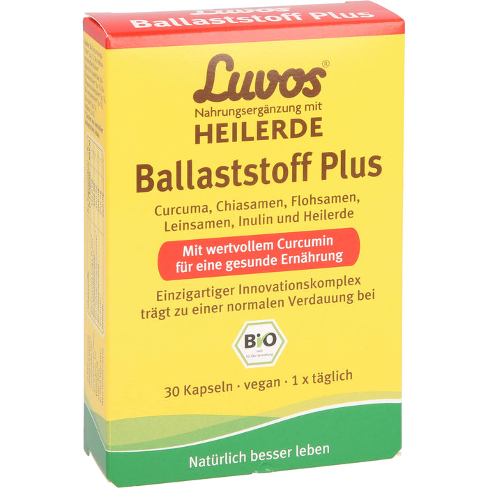 Luvos Heilerde bio Ballaststoff plus Kapseln, 30 pc Capsules