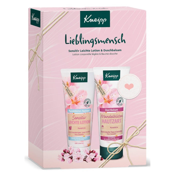 Kneipp Geschenkpackung Lieblingsmensch Mandelblüten hautzart, 400 ml Crème