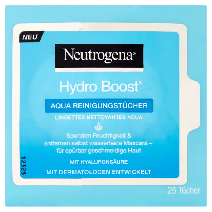 Neutrogena Hydro Boost Aqua Reinigungstücher, 25 pcs. Cloths