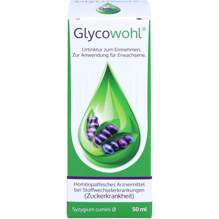 Glycowohl Urtinktur zum Einnehmen bei Stoffwechselerkrankungen, 50 ml Lösung