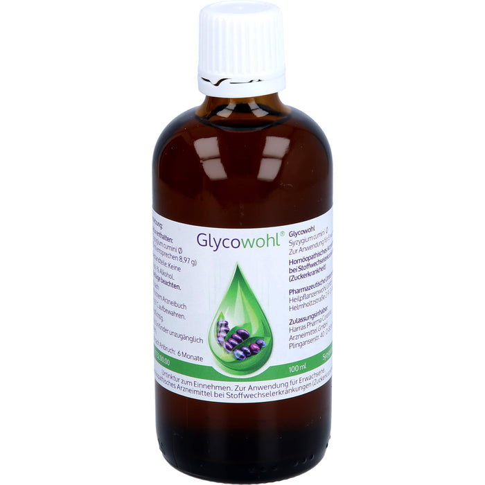 Glycowohl Urtinktur zum Einnehmen bei Stoffwechselerkrankungen, 100 ml Lösung