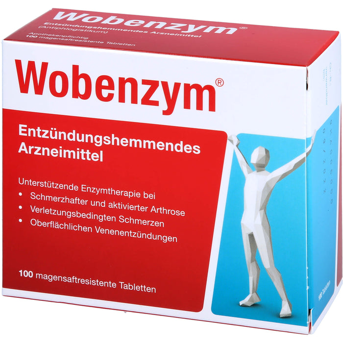 Wobenzym magensaftresistente Tabletten, 100 pc Tablettes