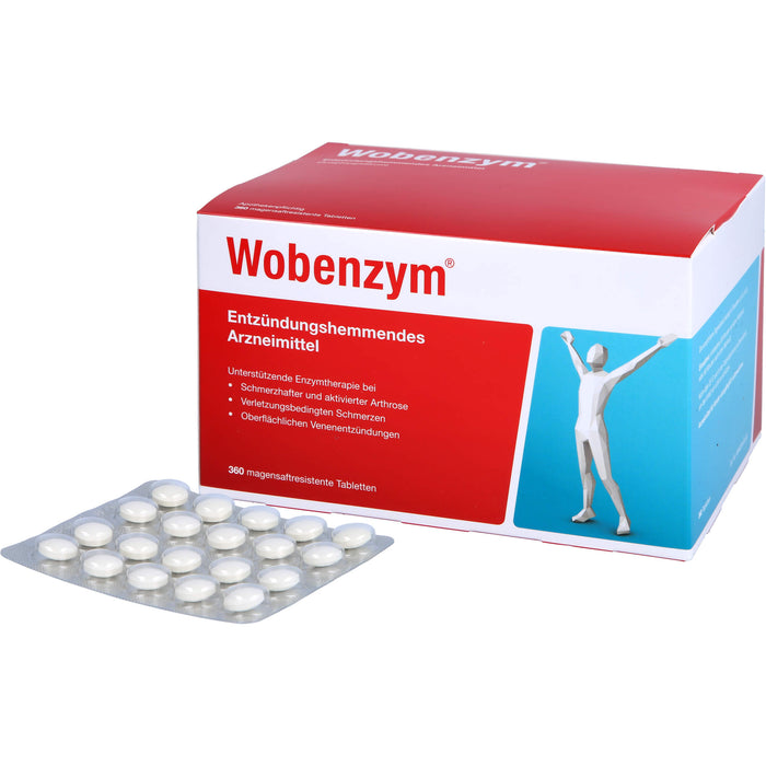 Wobenzym, magensaftresistente Tablette, 360 pcs. Tablets