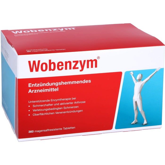 Wobenzym, magensaftresistente Tablette, 360 pc Tablettes