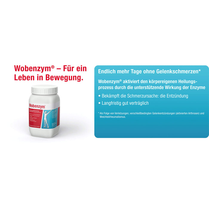 Wobenzym Tabletten entzündungshemmendes Arzneimittel, 800 St. Tabletten