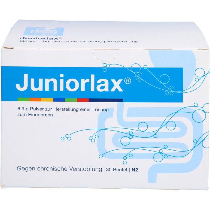 Juniorlax Pulver bei chronischer Verstopfung bei Kindern im Alter von 2 bis 11 Jahren, 30 pc Sachets