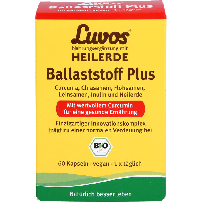 Luvos Heilerde BIO Ballaststoff Plus Kapseln, 60 pcs. Capsules