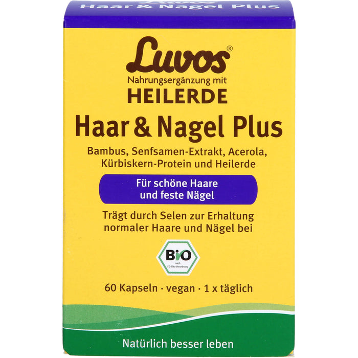 Luvos Heilerde Bio Haar & Nagel Plus Kapseln, 60 pcs. Capsules