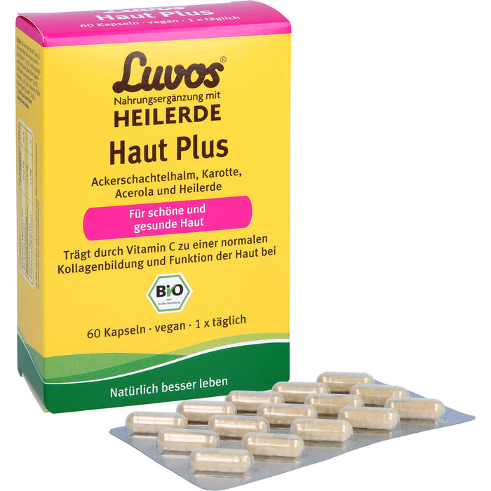 Luvos Heilerde BIO Haut Plus Kapseln für schöne und gesunde Haut, 60 pc Capsules