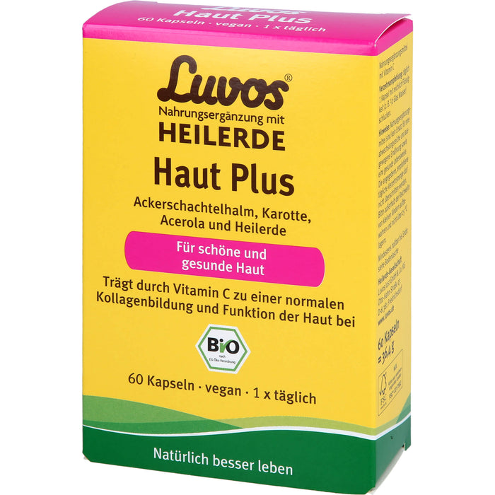 Luvos Heilerde BIO Haut Plus Kapseln für schöne und gesunde Haut, 60 pc Capsules