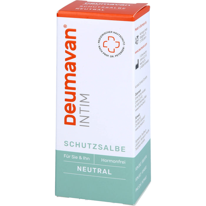 Deumavan Neutral Schutzsalbe er + sie zum täglichen Intimschutz, 50 ml Fettsalbe