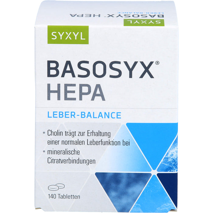 SYXYL BASOSYX Hepa Säure-Basen-Balance Tabletten, 140 pc Tablettes