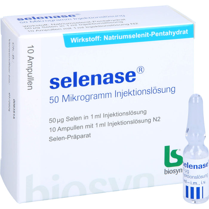 biosyn selenase 50 Mikrogramm Injektionslösung, 10 St. Ampullen