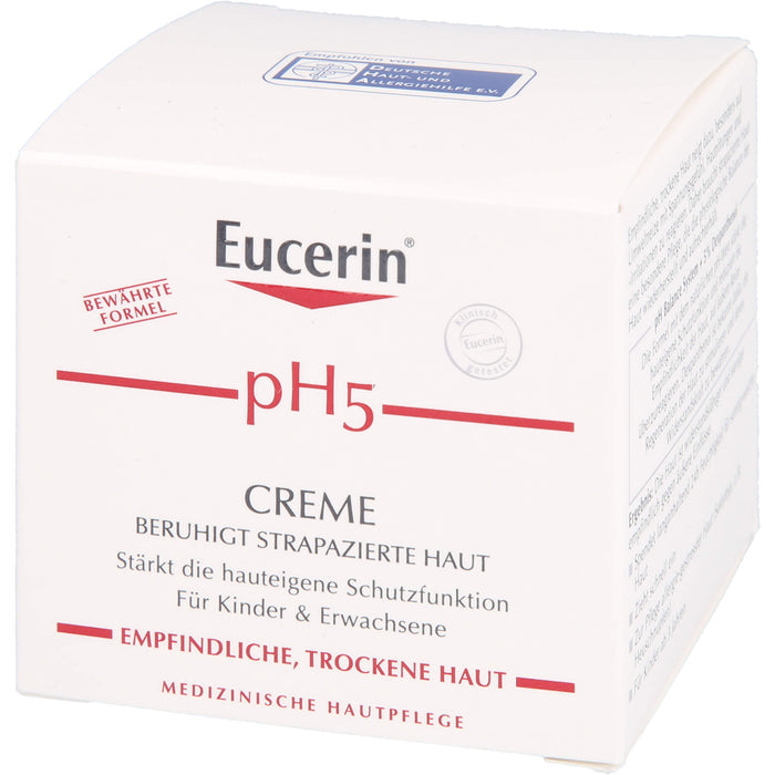 Eucerin pH5 Creme beruhigt strapazierte Haut, 75 ml Cream