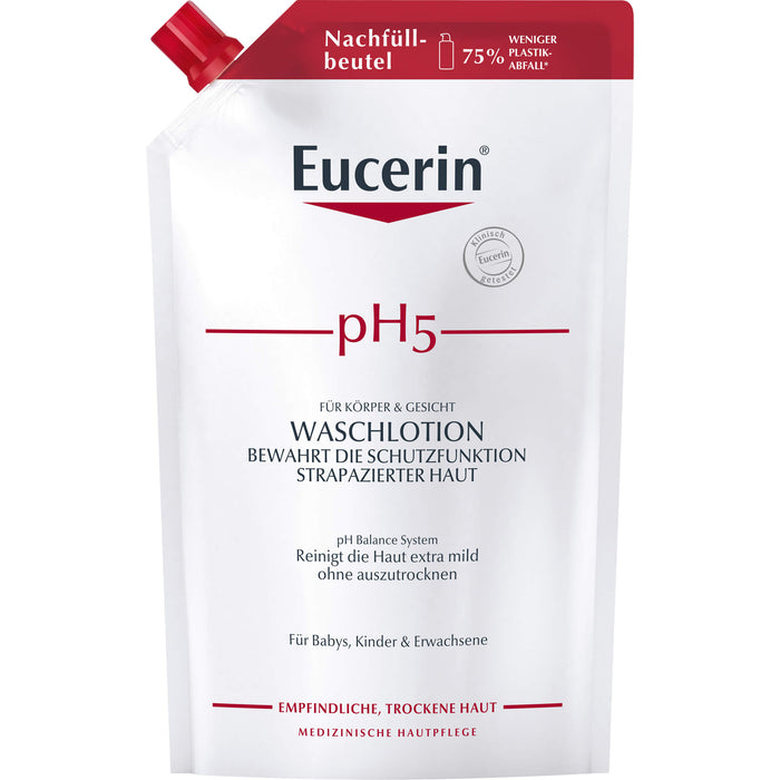 Eucerin pH5 Waschlotion Nachfüllbeutel, 750 ml Gel