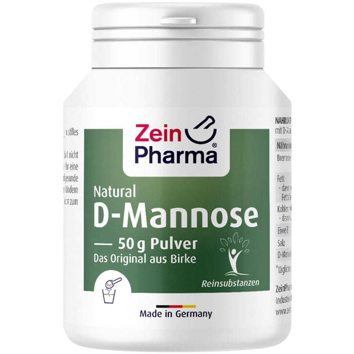 ZeinPharma Natural D-Mannose Pulver, 50 g Poudre