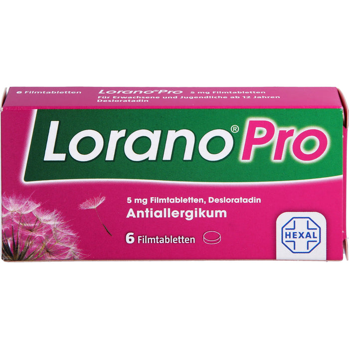 Lorano Pro Filmtabletten Antiallergikum, 6 pcs. Tablets