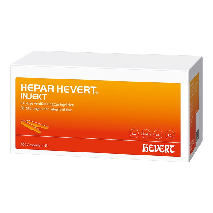 Hepar Hevert injekt Ampullen, 100 pc Ampoules