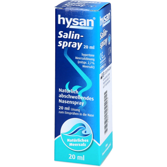 hysan Salinspray natürlich abschwellendes Nasenspray, 20 ml Solution