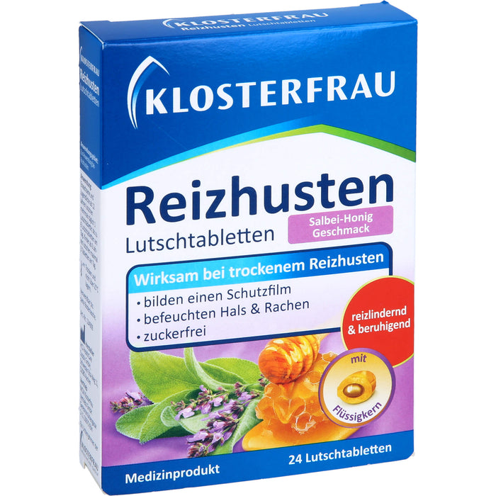 KLOSTERFRAU Reizhusten Lutschtabletten Salbei-Honig, 24 pcs. Tablets