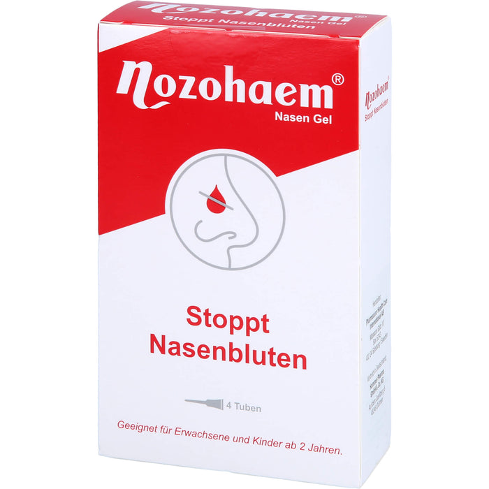 Nozohaem Nasen Gel stoppt Nasenbluten, 4 St. Tuben