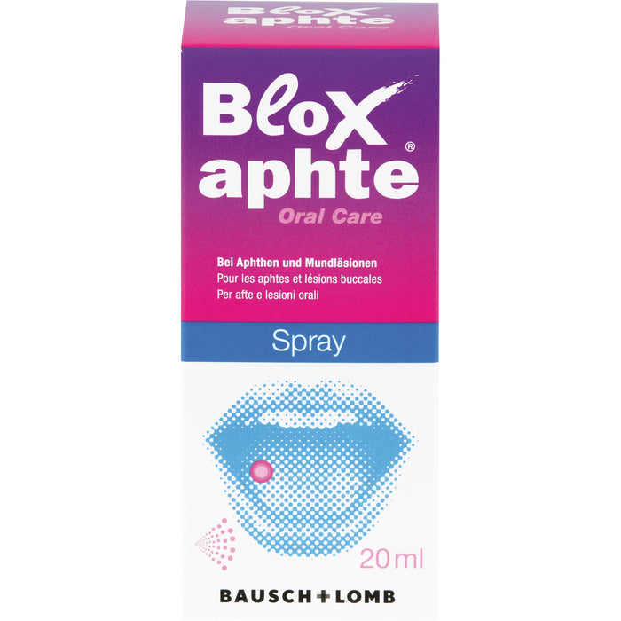 BloXaphte Spray bei Aphthen und Mundläsionen, 20 ml Lösung