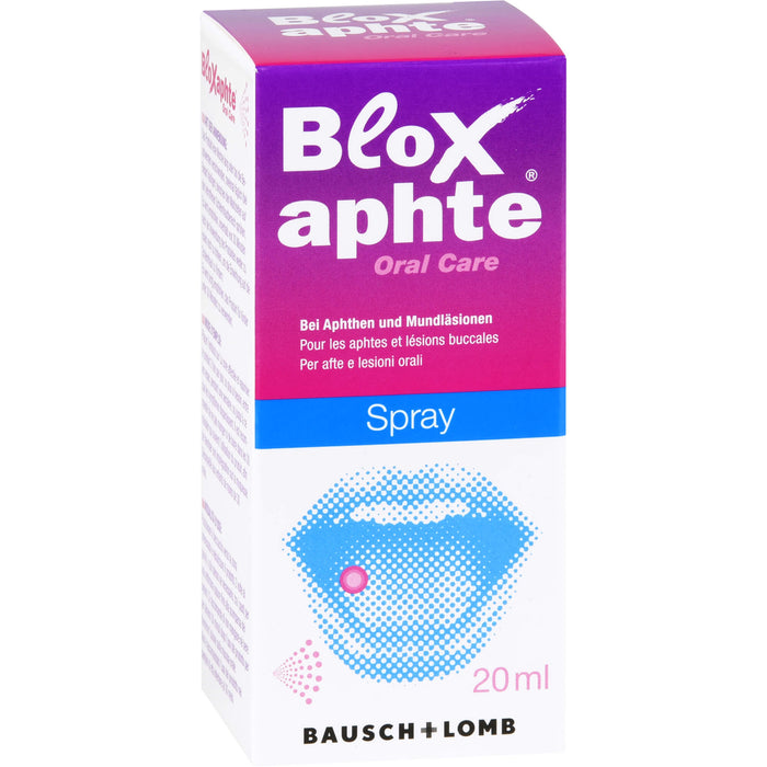 BloXaphte Spray bei Aphthen und Mundläsionen, 20 ml Lösung