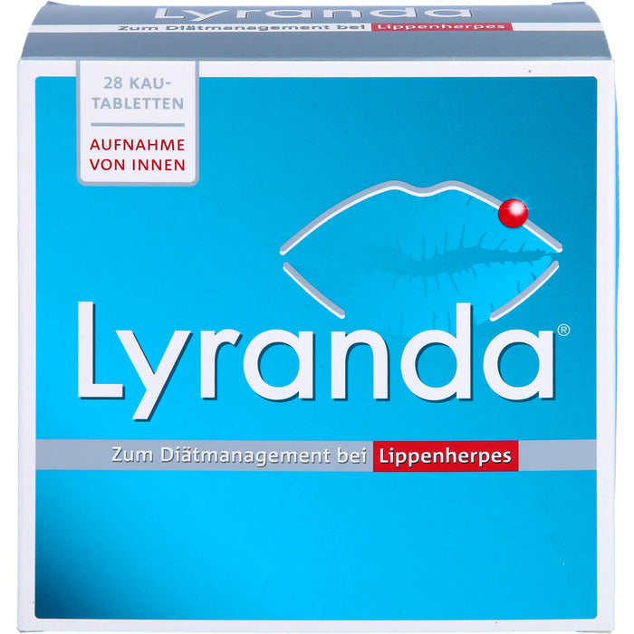 Lyranda Kautabletten zum Diätmanagement bei Lippenherpes, 28 St. Tabletten