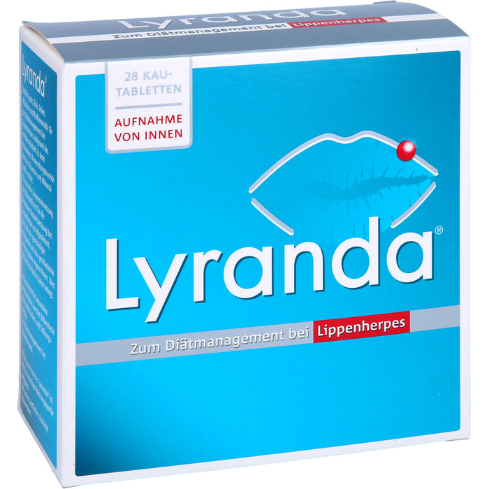 Lyranda Kautabletten zum Diätmanagement bei Lippenherpes, 28 St. Tabletten