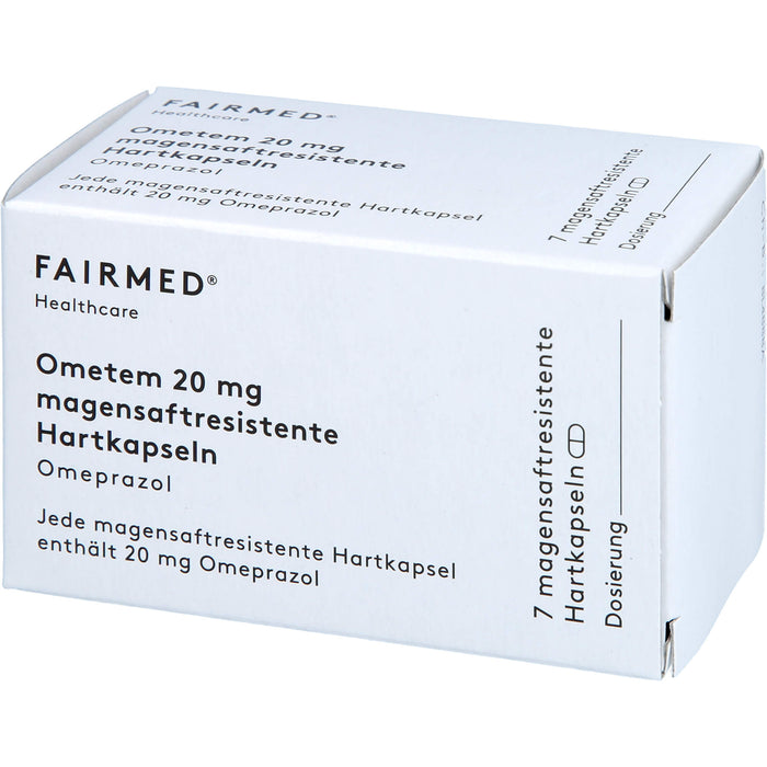 Ometem 20 mg Hartkapseln bei Sodbrennen, 7 pcs. Capsules