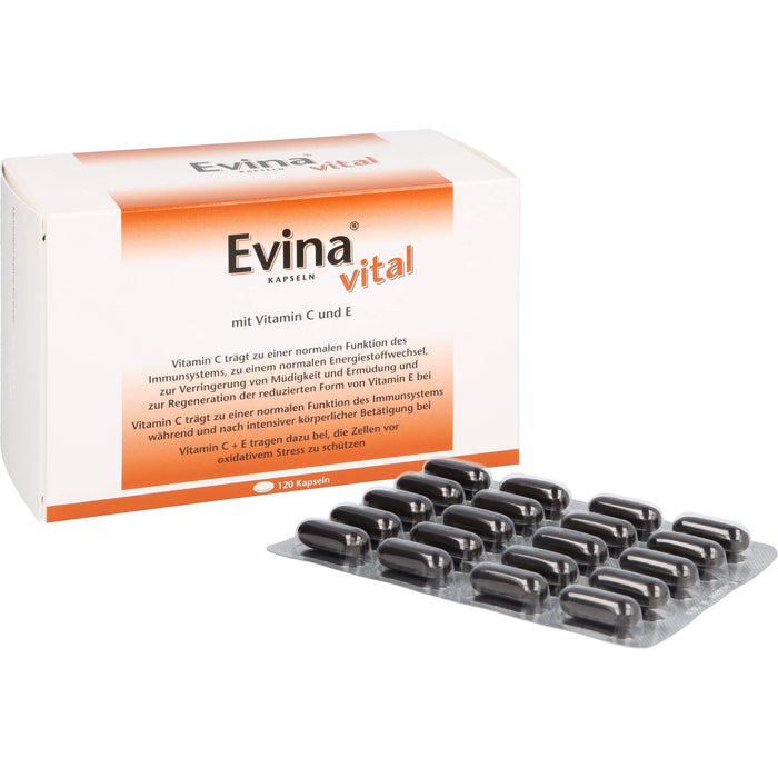 Evina vital Kapseln bei Vitamin C Mangelzuständen, 120 pcs. Capsules