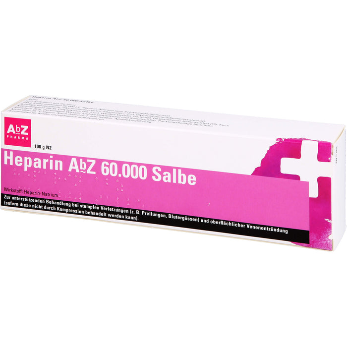 Heparin AbZ 60.000 Salbe bei stumpfen Verletzungen, 100 g Onguent