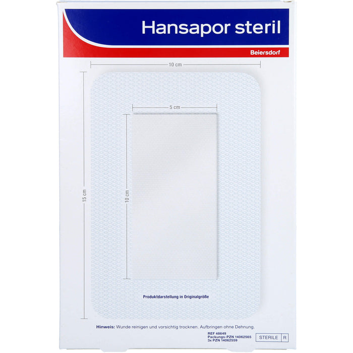 Hansapor steriler Wundverband für postoperative Wunden 10 x 15 cm 25Stk, 1 pcs. dressing