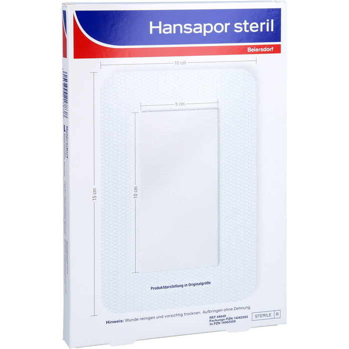 Hansapor steriler Wundverband für postoperative Wunden 10 x 15 cm 25Stk, 1 pcs. dressing