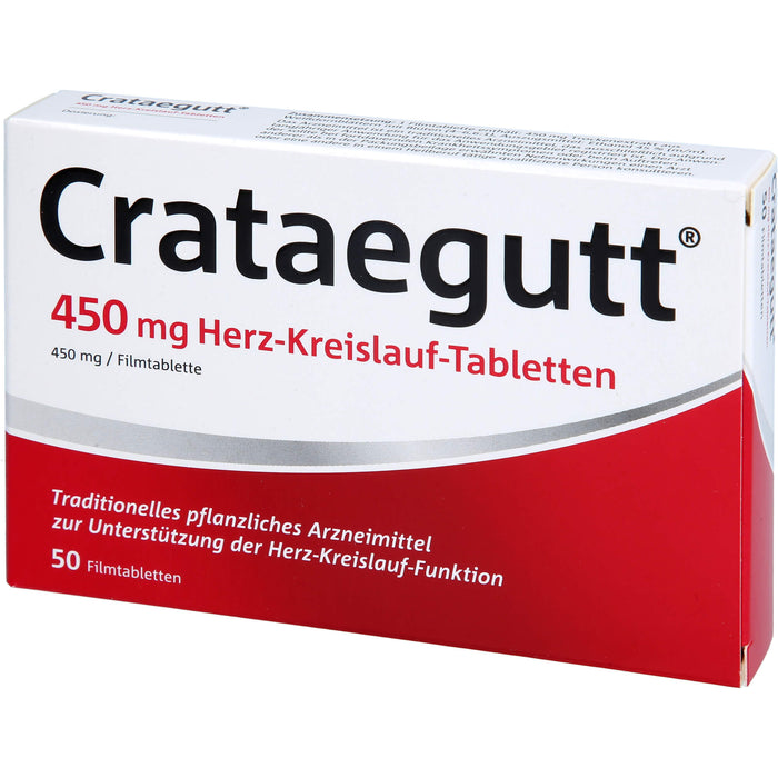 Crataegutt 450 mg Herz-Kreislauf-Tabletten, 50 pc Tablettes