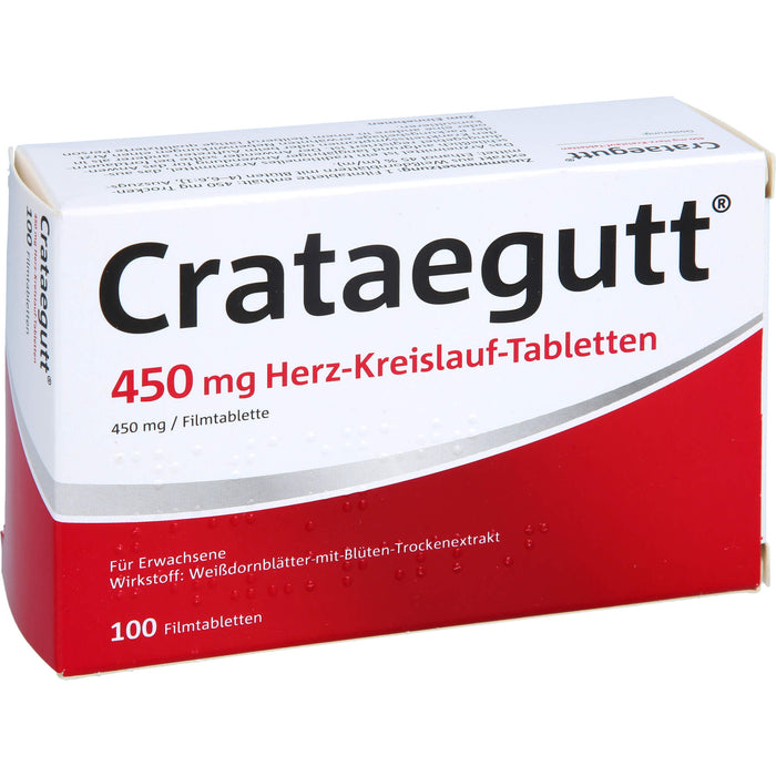 Crataegutt 450 mg Herz-Kreislauf-Tabletten, 100 pc Tablettes